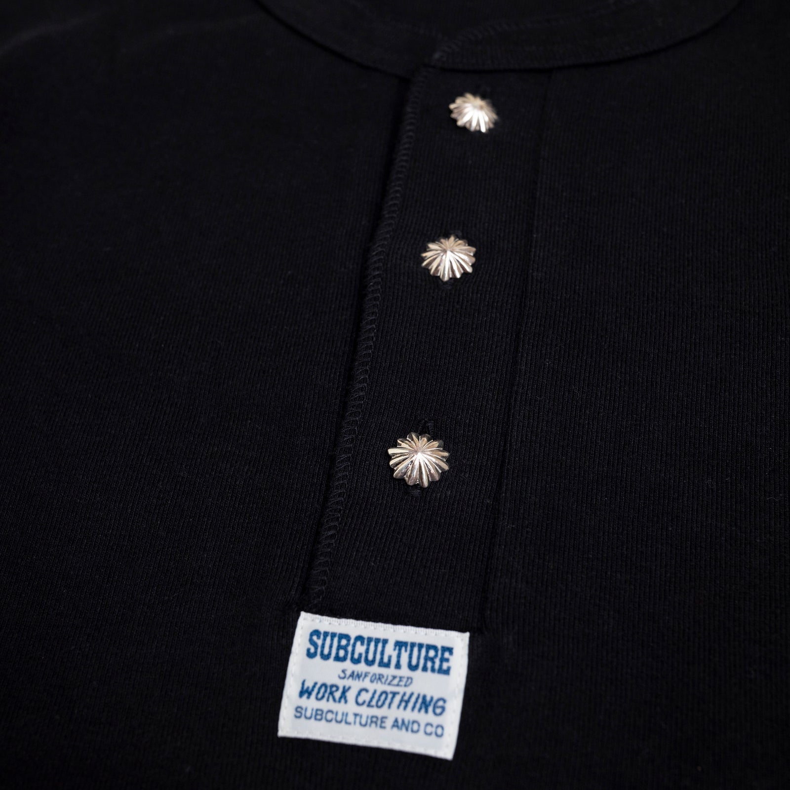 HENLEYNECK T-SHIRT（CONCHO SV925）/ BLACK – SC WEB STORE