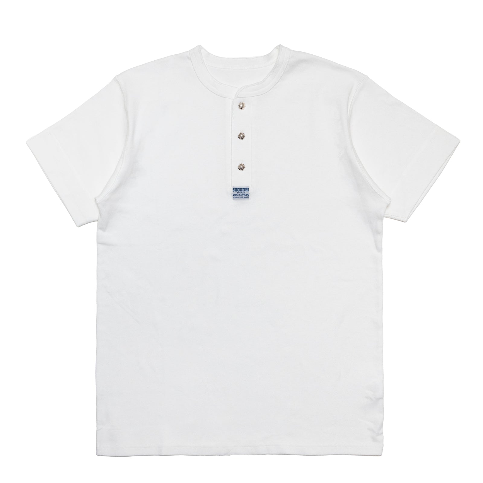 トップス subculture HENLEYNECK TSHIRT CONCHOSV925 HENLEYNECK T-SHIRT（CONCHO SV925）/ BLACK – SC WEB STORE