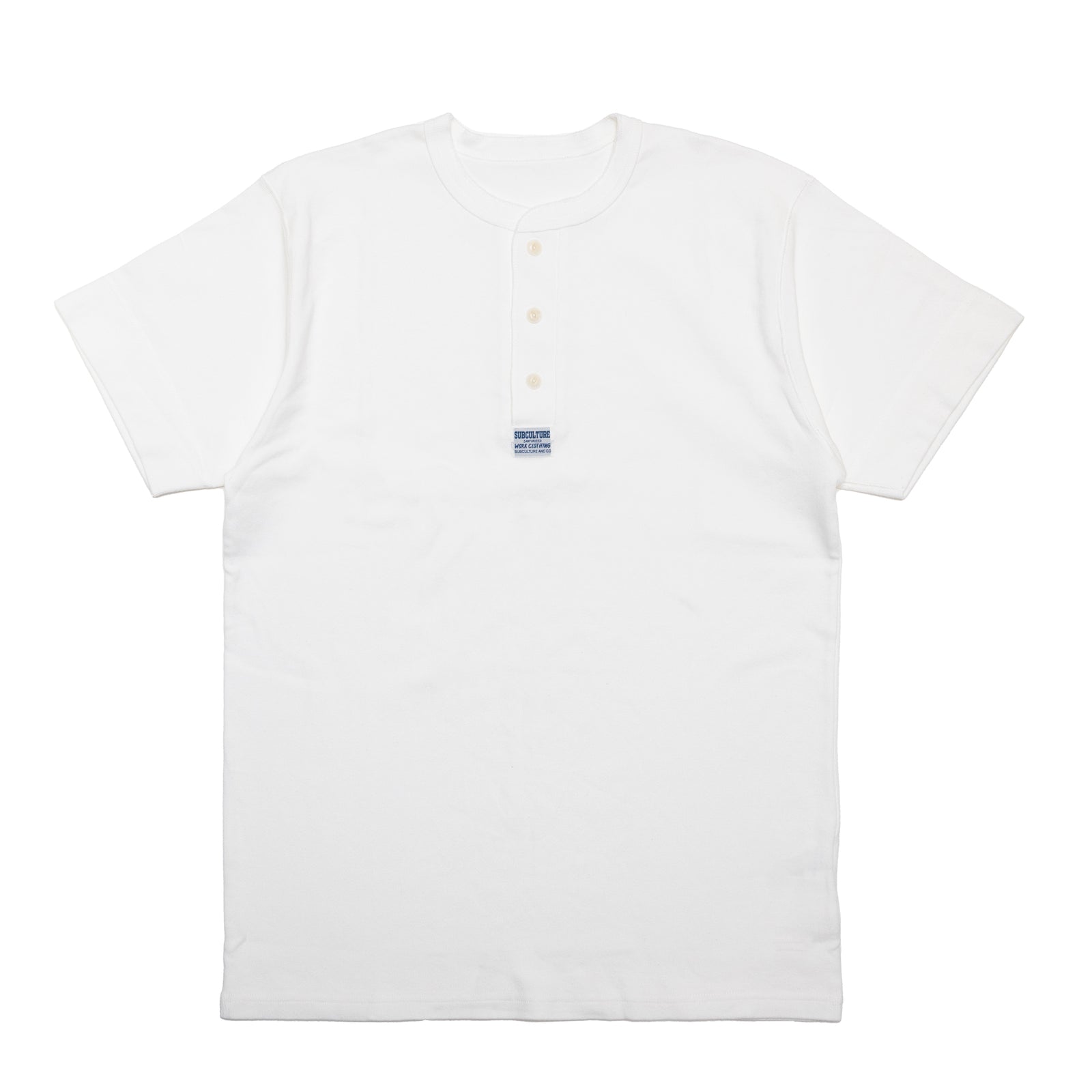 HENLEYNECK T-SHIRT / WHITE – SC WEB STORE