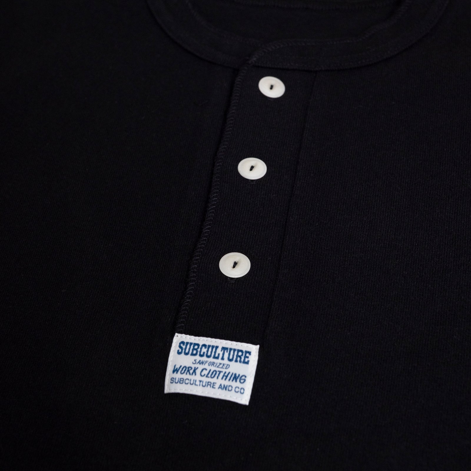 HENLEYNECK T-SHIRT / BLACK – SC WEB STORE