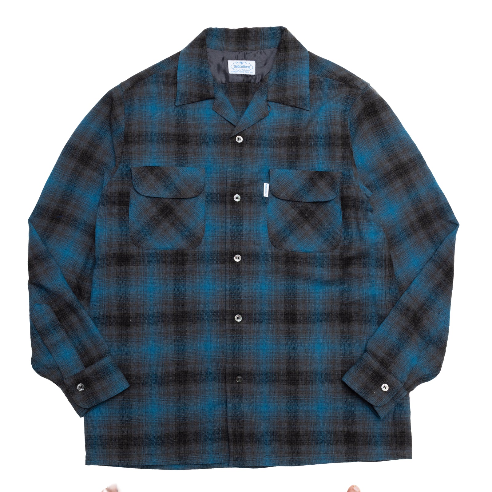 1ST ANNIVERSARY “ARCHIVE” WASHABLE WOOL OMBRE CHECK SHIRT – SC WEB