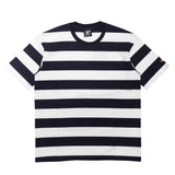 BORDER SHORTSLEEVE T-SHIRT / NAVY×WHITE