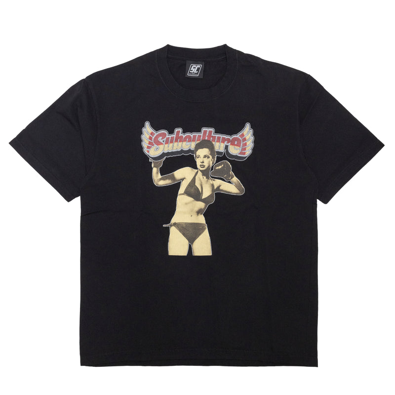 BOXING GIRL T-SHIRT / BLACK
