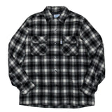WOOL CHECK SHIRT / BLACK×GRAY