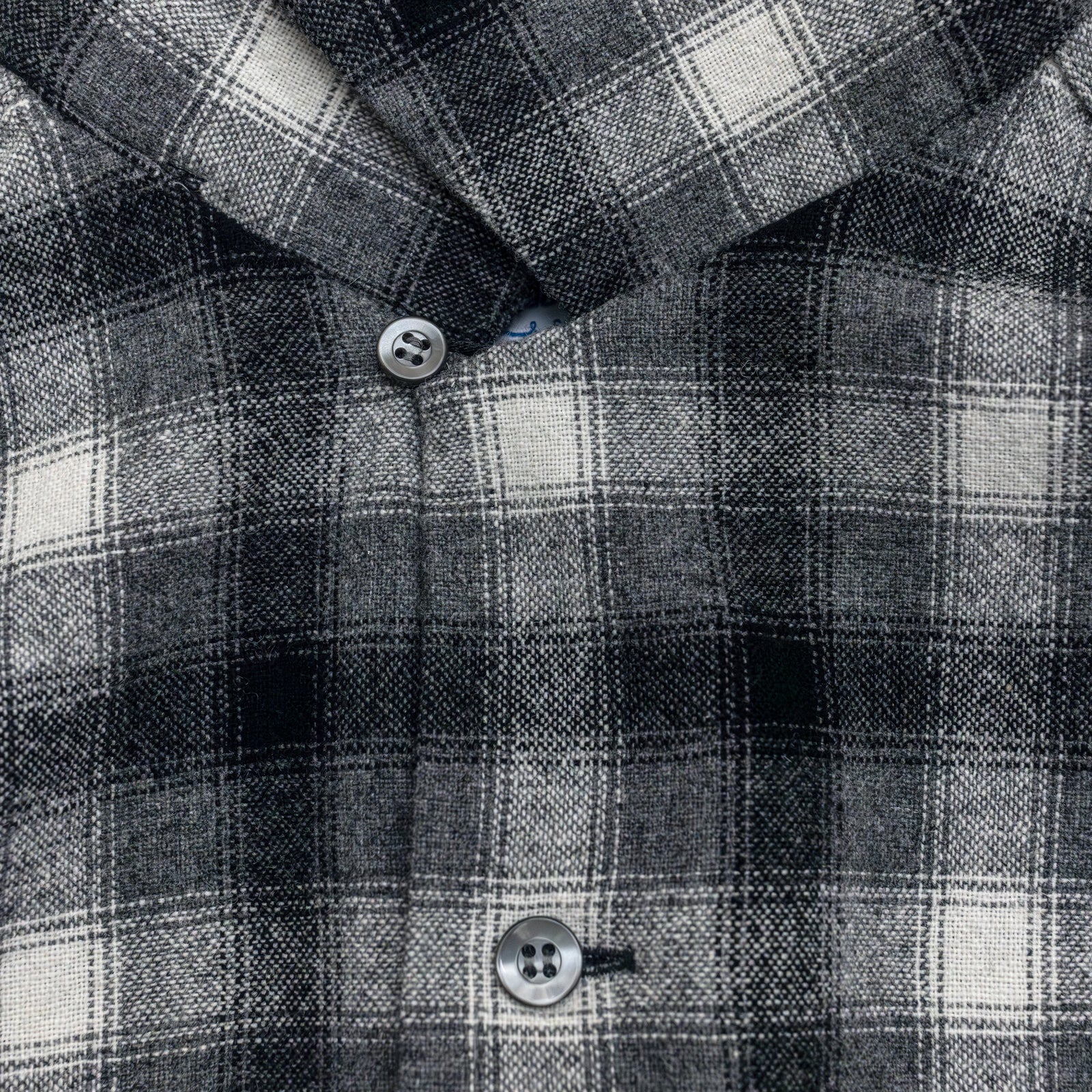 WOOL CHECK SHIRT / BLACK×GRAY – SC WEB STORE