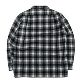 WOOL CHECK SHIRT / BLACK×GRAY
