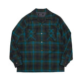 WOOL CHECK SHIRT / GREEN