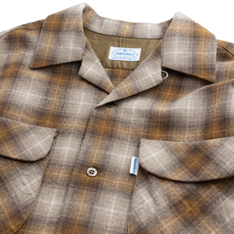 WOOL SHIRT / MUSTARD CHECK – SC WEB STORE