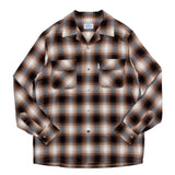 RAYON SHIRT / BROWN CHECK