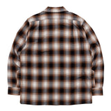 RAYON SHIRT / BROWN CHECK
