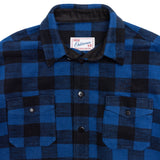 HEAVY BUFFALO CHECK JACKET / BLUE CHECK
