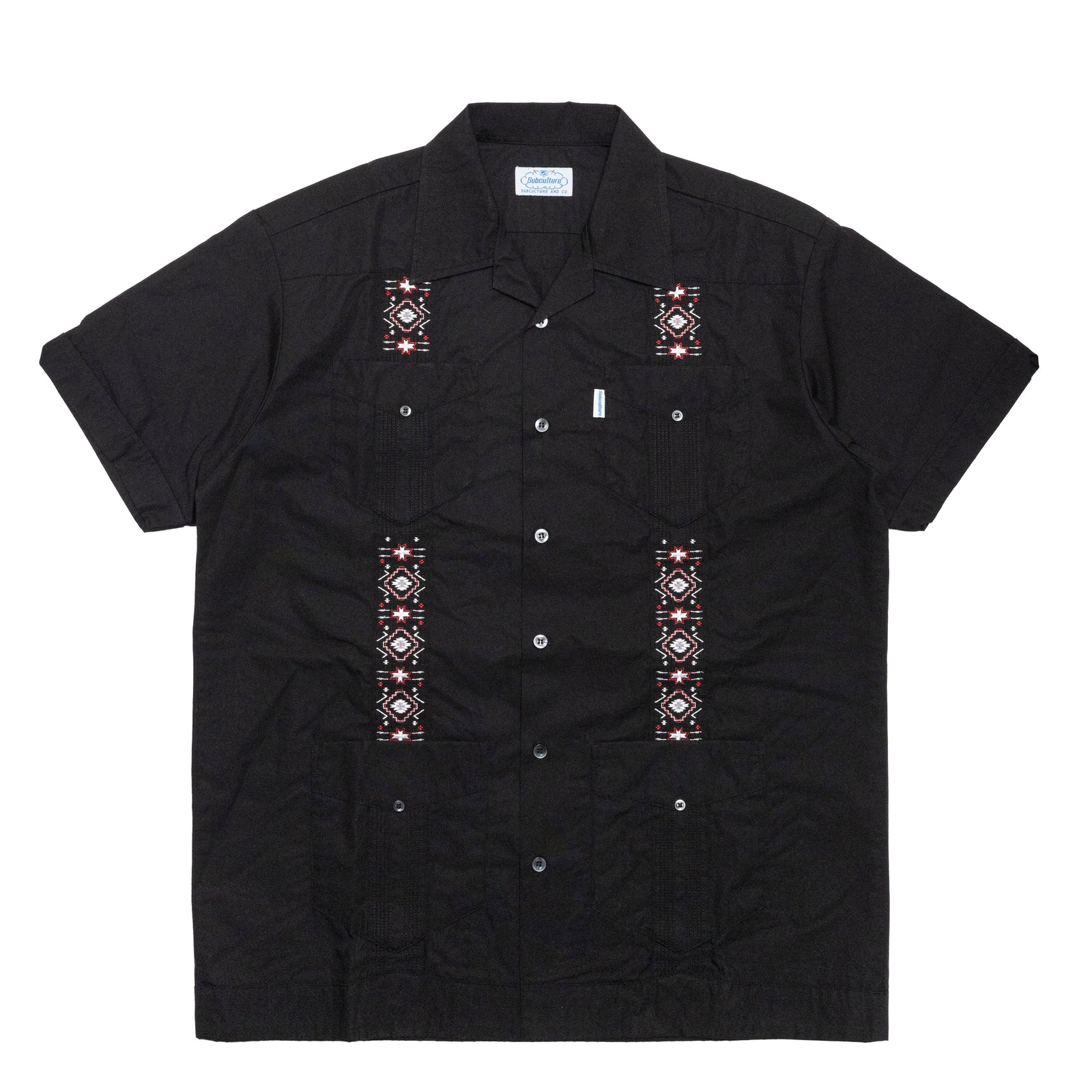 Cubavera】S/S Cuba Shirt L相当 キューバシャツ 刺繍 オープン