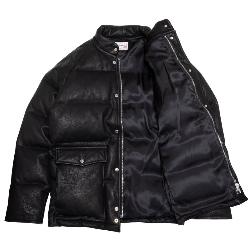 DEERSKIN LEATHER DOWN / BLACK – SC WEB STORE