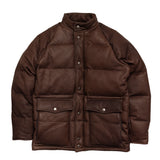 DEERSKIN LEATHER DOWN / BROWN