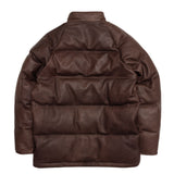 DEERSKIN LEATHER DOWN / BROWN