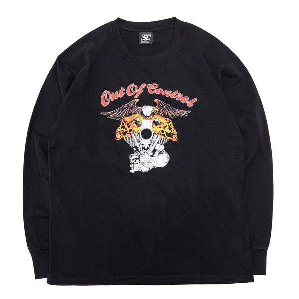 EAGLESKULLENGINE LONGSLEEVE T-SHIRT / BLACK – SC WEB STORE