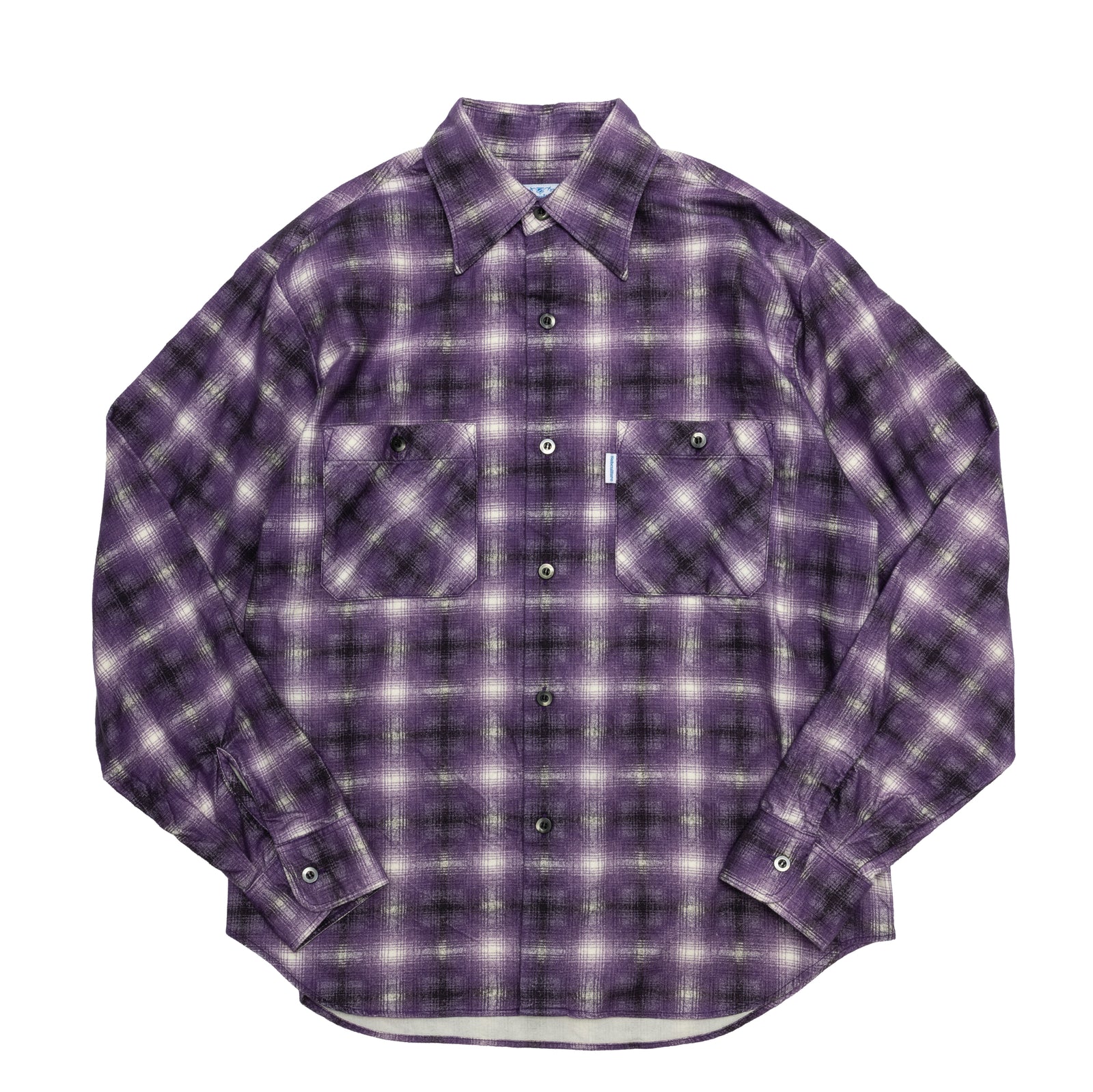COTTON CHECK SHIRT / PURPLE CHECK – SC WEB STORE COTTON CHECK SHIRT / PURPLE CHECK – SC WEB STORE