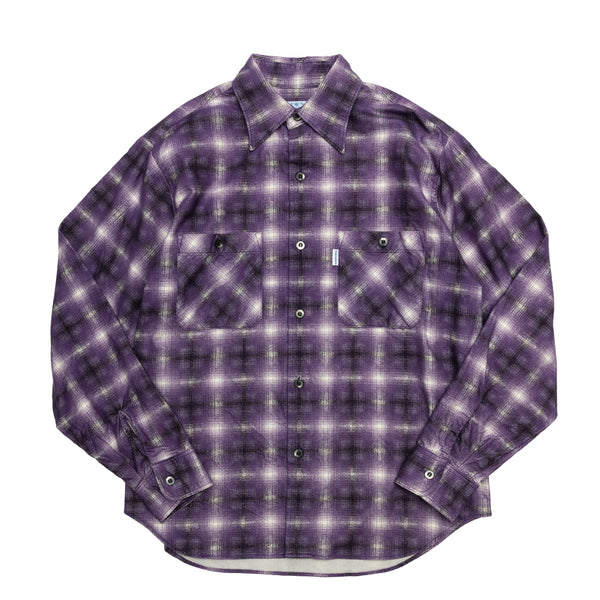 COTTON CHECK SHIRT / PURPLE CHECK – SC WEB STORE