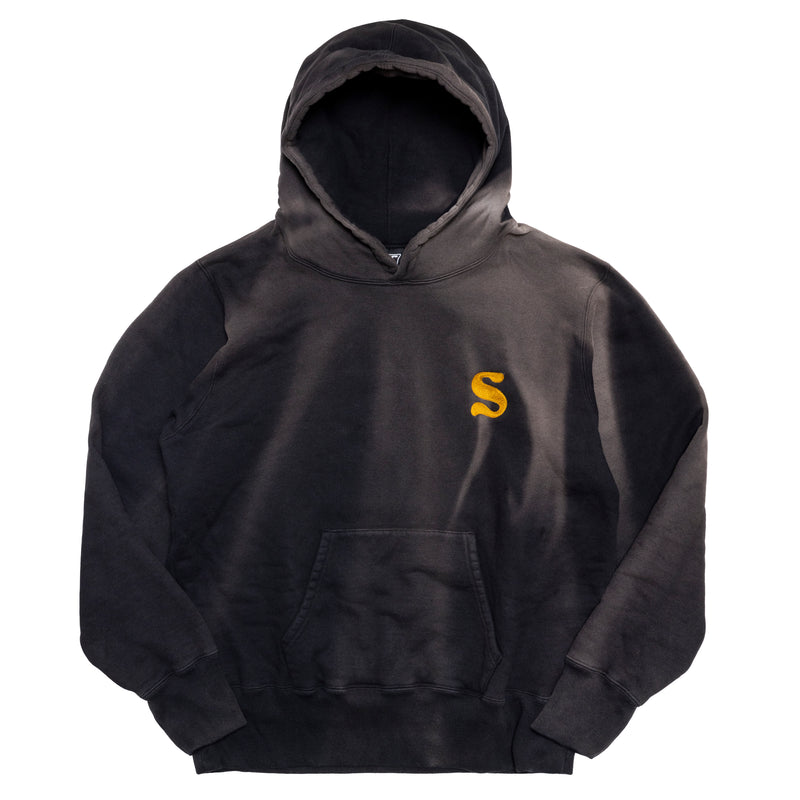 SUN FADE HOODIE / BLACK