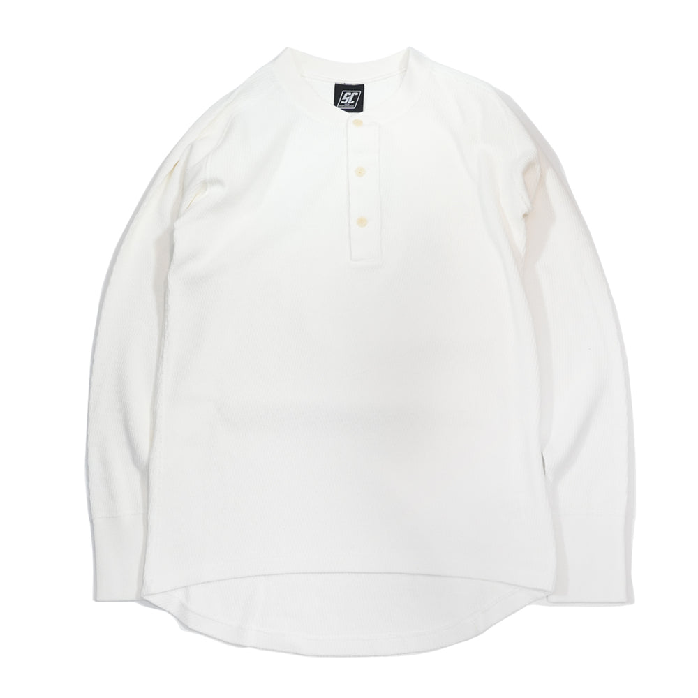 THERMALHENLEYNECK LONGSLEEVE T-SHIRT / OFF WHITE – SC WEB STORE