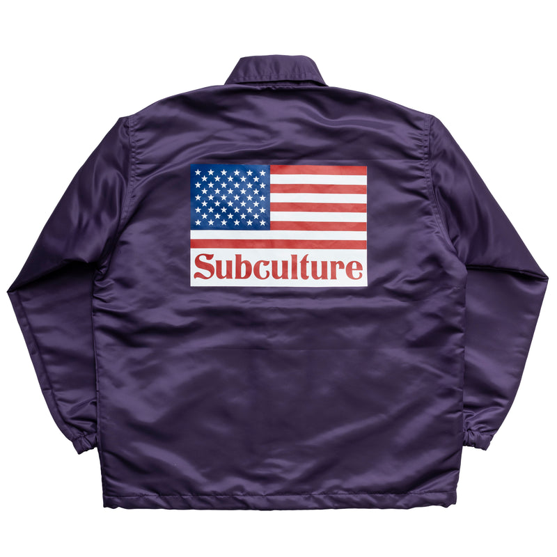 COACHES JACKET / PURPLE – SC WEB STORE