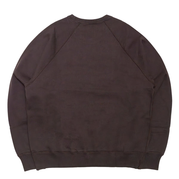 CREW NECK（SUBCULTURE CRACK PRINT）/ BROWN