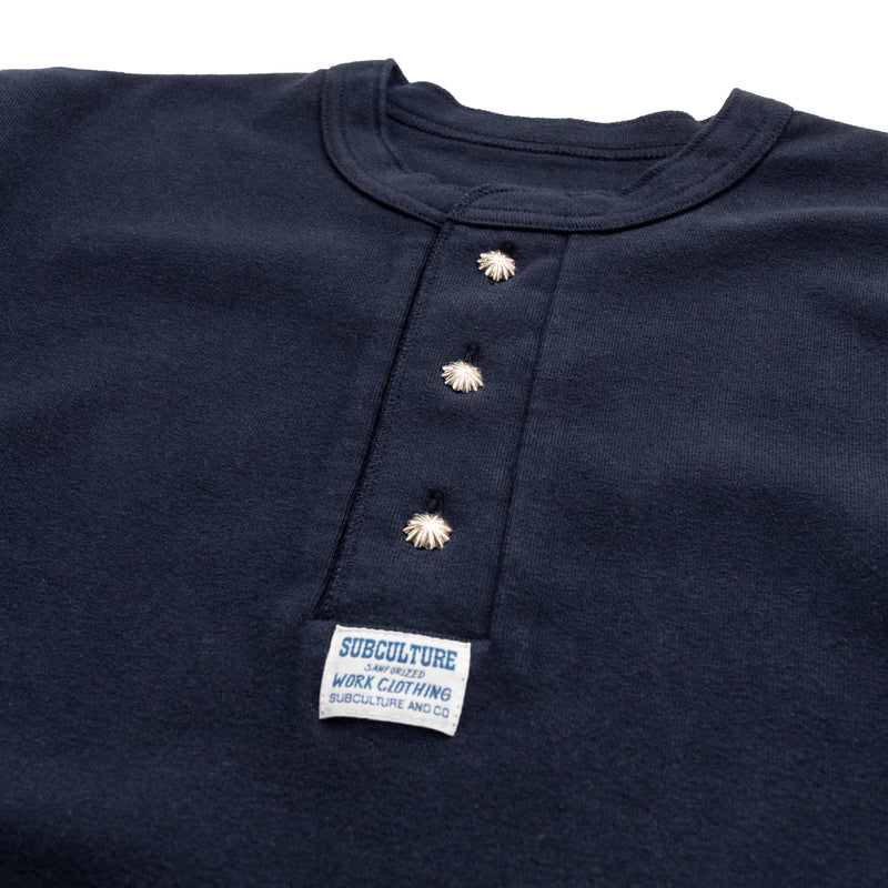 HENLEYNECK LONG SLEEVE T-SHIRT （CONCHO SV925） / NAVY – SC WEB STORE