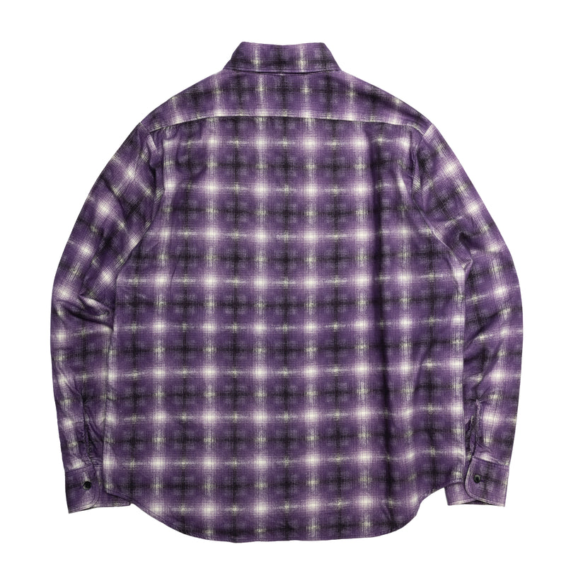 COTTON CHECK SHIRT / PURPLE CHECK – SC WEB STORE