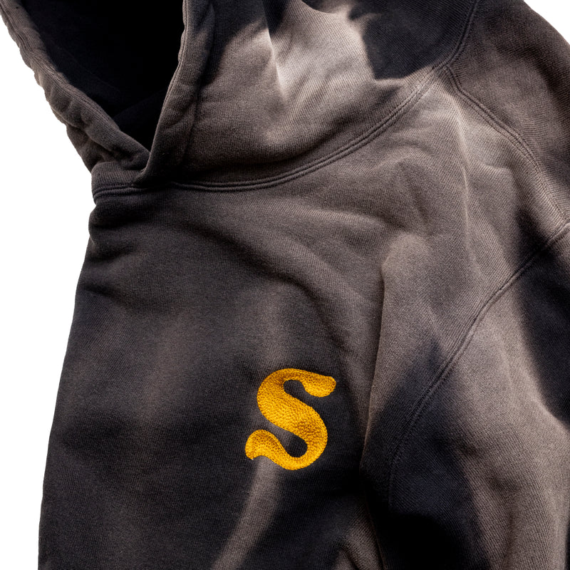 SUN FADE HOODIE / BLACK