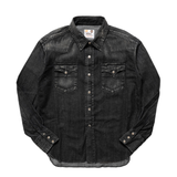 SKULLTAG BLACKDENIM WESTERN SHIRT