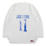 FOOTBALL LONGSLEEVE T-SHIRT / WHITE