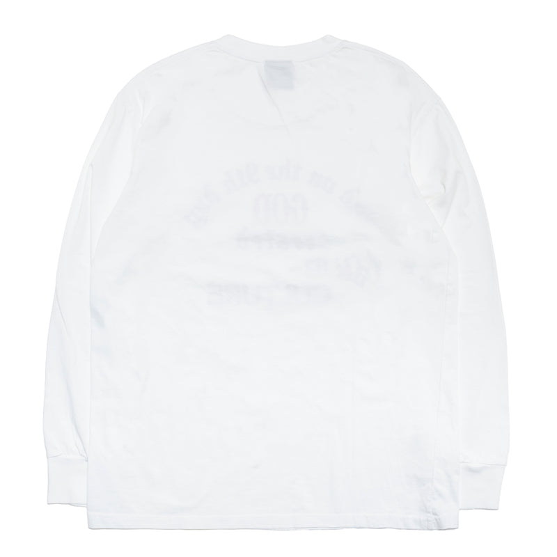 GODCREATED LONGSLEEVE T-SHIRT / WHITE