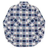 COTTON PRINT SHIRT / BLUE CHECK