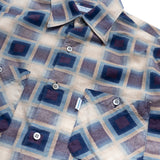 COTTON PRINT SHIRT / BLUE CHECK