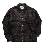 S07XX CALFSKIN LEATHER JACKET（IRON） / BLACK