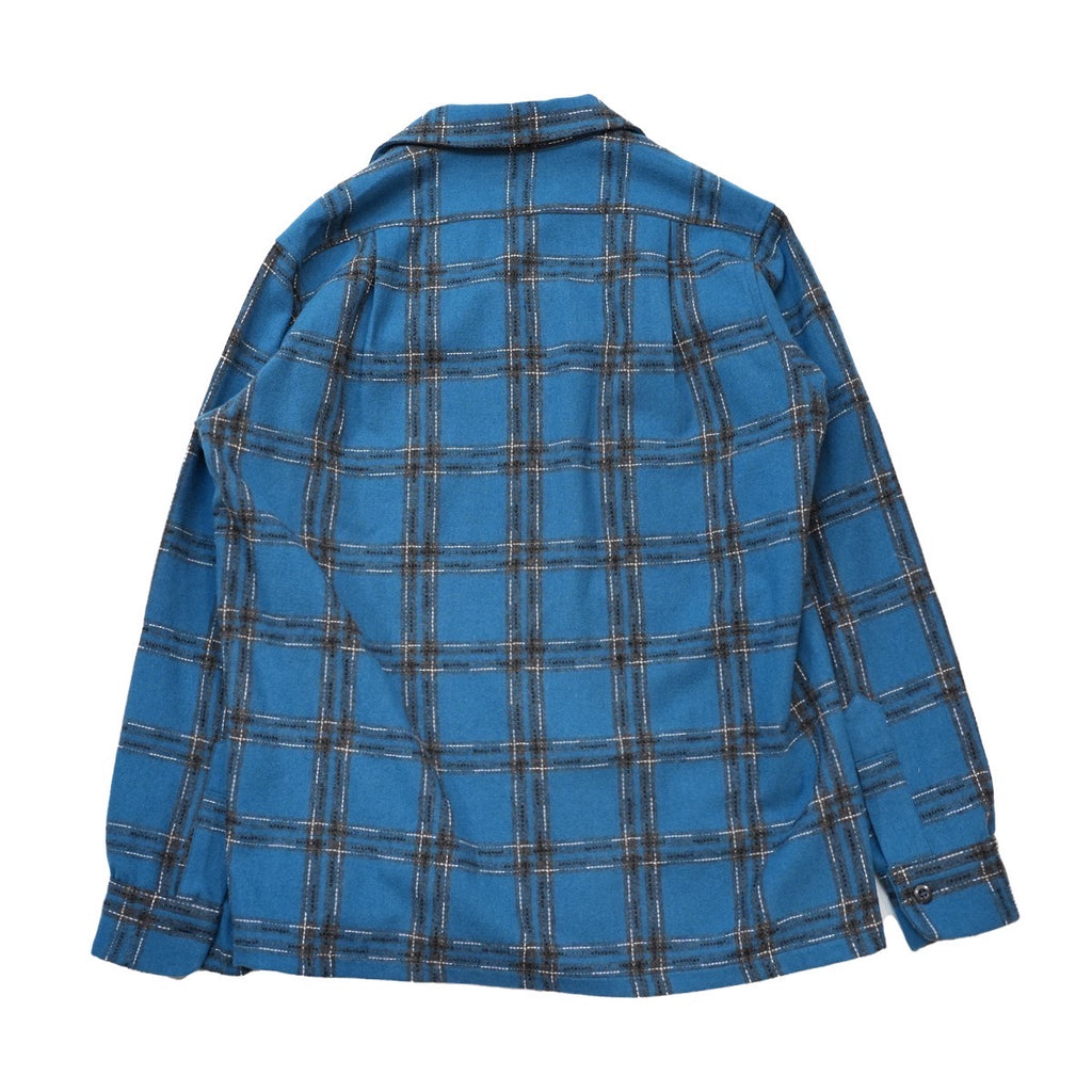 WOOL CHECK SHIRT / BLUE – SC WEB STORE