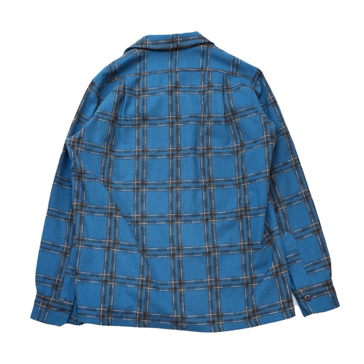 WOOL CHECK SHIRT / BLUE