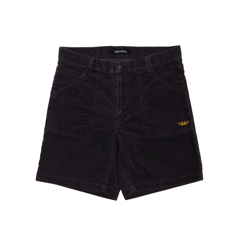 CORDUROY SHORTS / BLACK