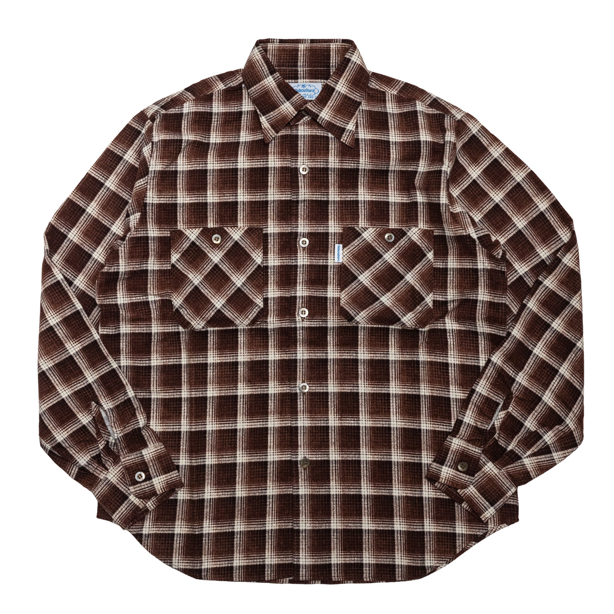 subculture サブカルチャーsc ウールシャツ WOOL CHECK SHIRT / BLUE – SC WEB STORE