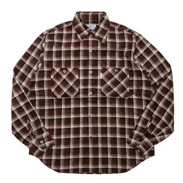 COTTON CHECK SHIRT / BROWN CHECK – SC WEB STORE