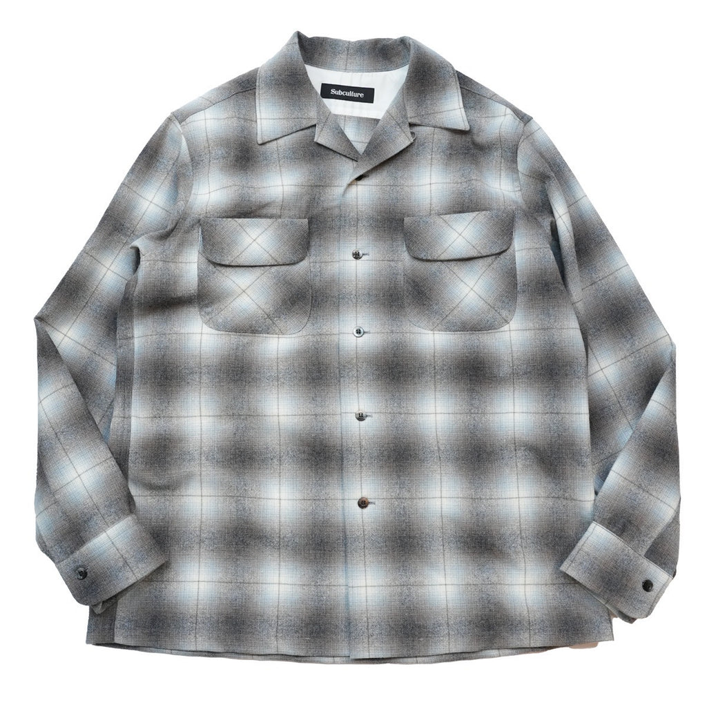 定価33000円Subculture WOOL CHECK SHIRT ウールチェックシャツ