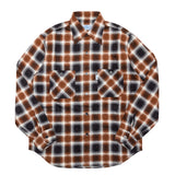 COTTON CHECK SHIRT / ORANGE CHECK