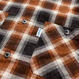 COTTON CHECK SHIRT / ORANGE CHECK