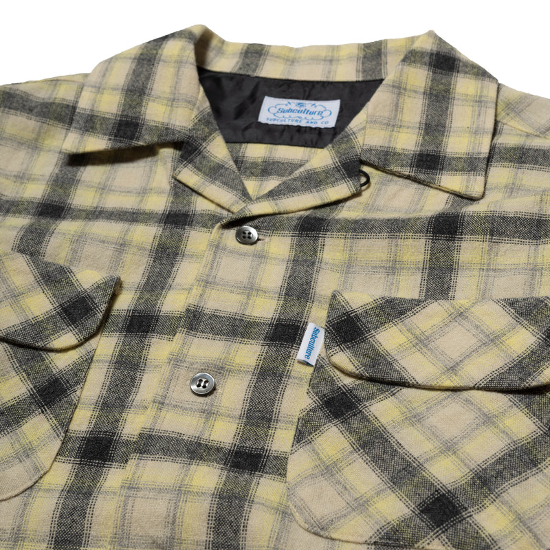 WOOL CHECK SHIRT / YELLOW CHECK – SC WEB STORE WOOL CHECK SHIRT / YELLOW CHECK – SC WEB STORE