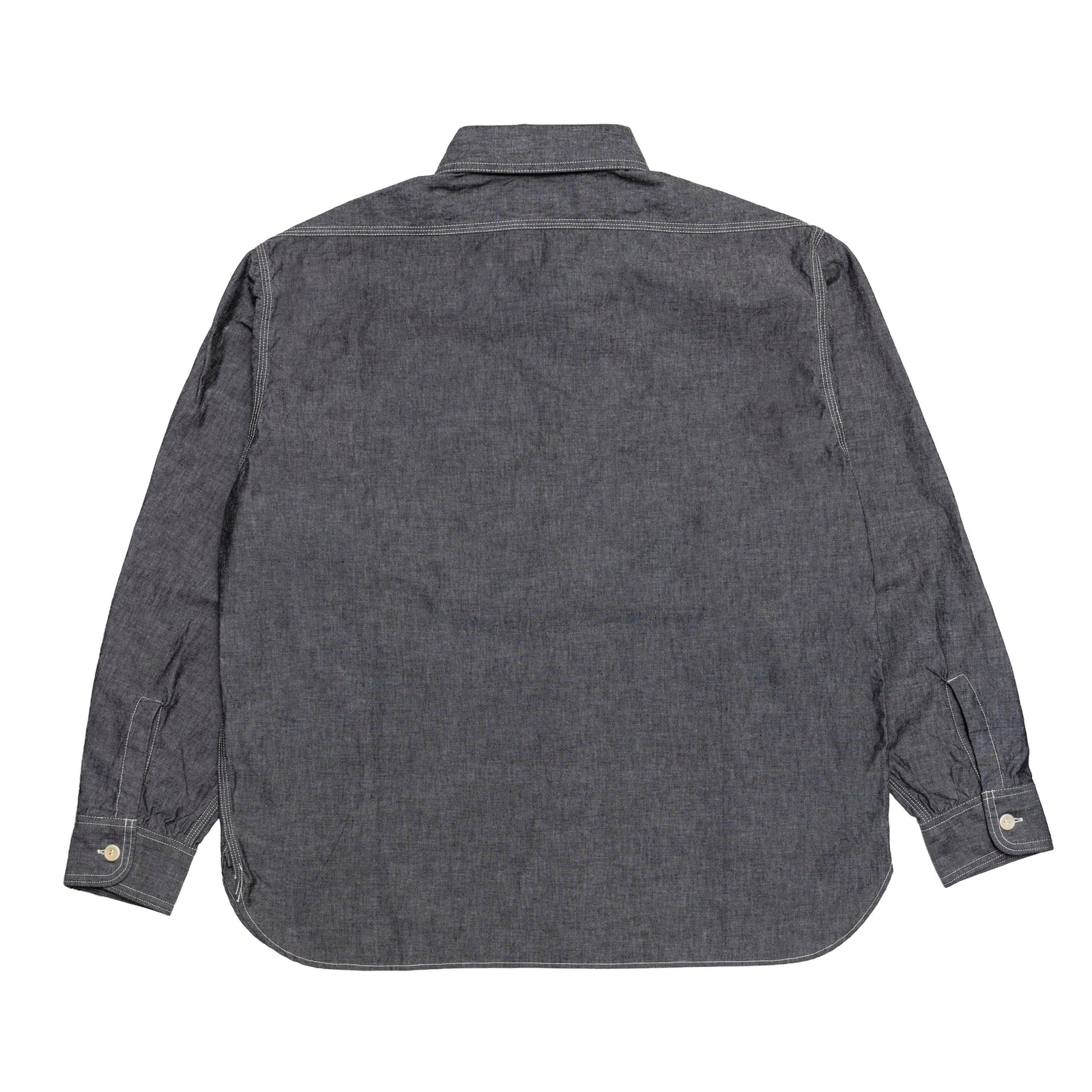 SubCulture シャンブレーシャツ CHAMBRAY SHIRT / BLACK×BLUE刺繍 – SC WEB STORE
