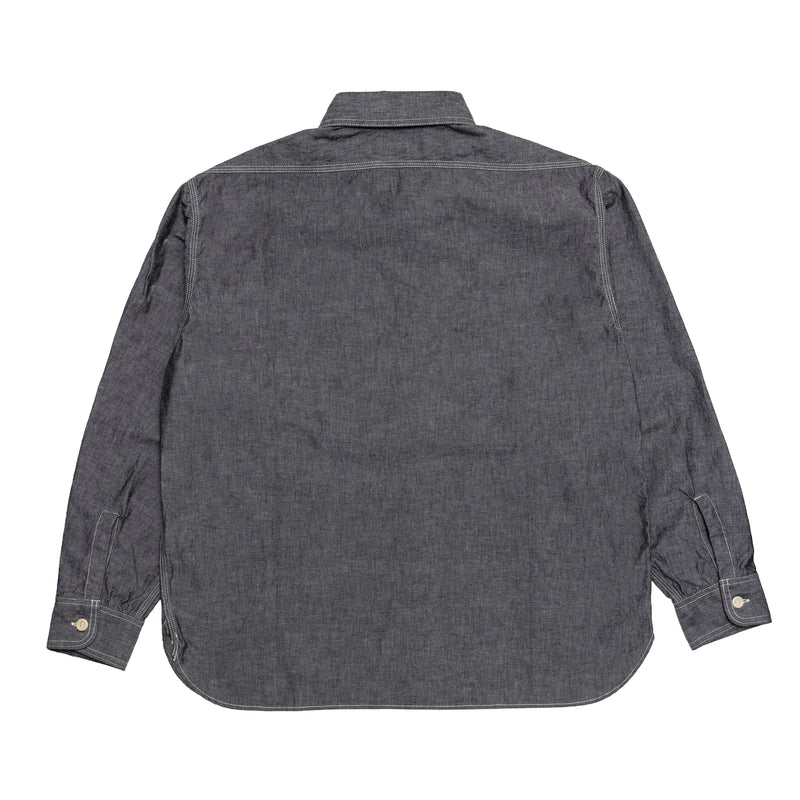 CHAMBRAY SHIRT / BLACK×BLUE刺繍 – SC WEB STORE