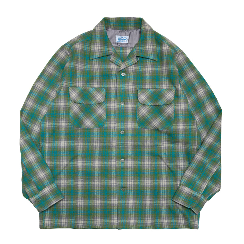 WOOL CHECK SHIRT / GREEN