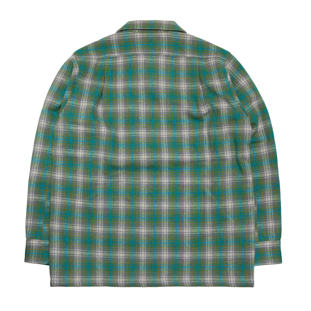 WOOL CHECK SHIRT / GREEN