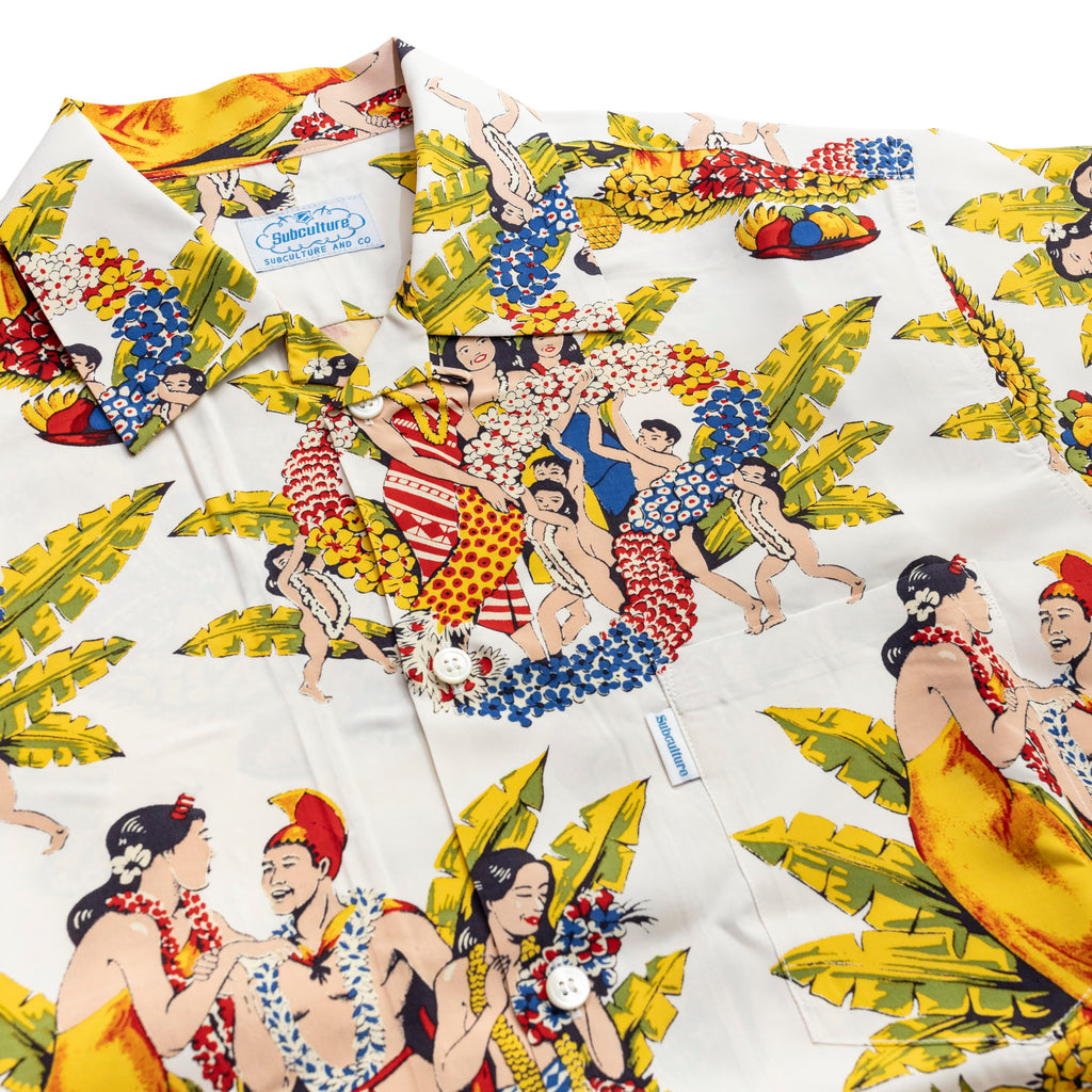 Subculture SC ALOHA SHIRT アロハ サブカルチャー ALOHA SHIRT / IVORY – SC WEB STORE