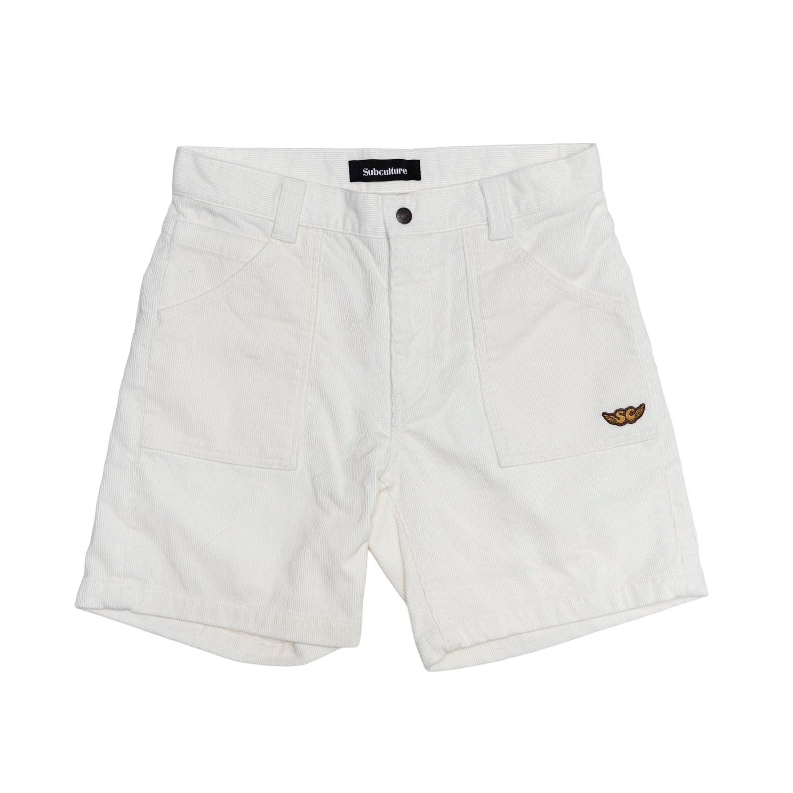 2026 CORDUROY SHORTS / OFF WHITE – SC WEB STORE